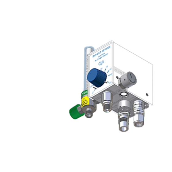 BLENDER SERIE BAJO FLUJO CON DOBLE FLUJOMETRO DE 0 A 15 REF 2003FF15 BIO-MED